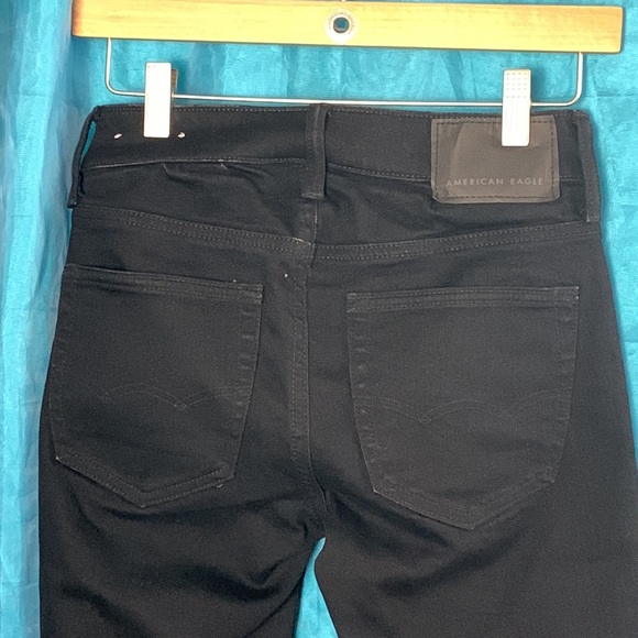 American Eagle Women Black Ne(X)T Level Skinny Jean (26x30) - Picture 4 of 6